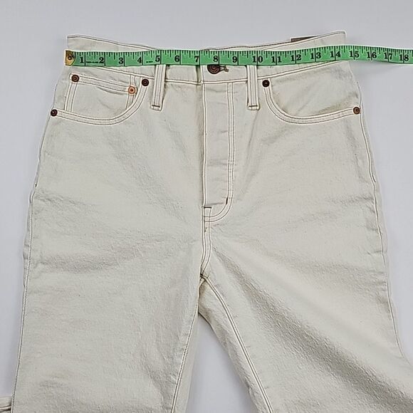 Madewell - 46 NWT Slim Demi-Boot Jeans in Cloud Lining‎ NEW Size 28 Style AJ198 - Picture 7 of 9